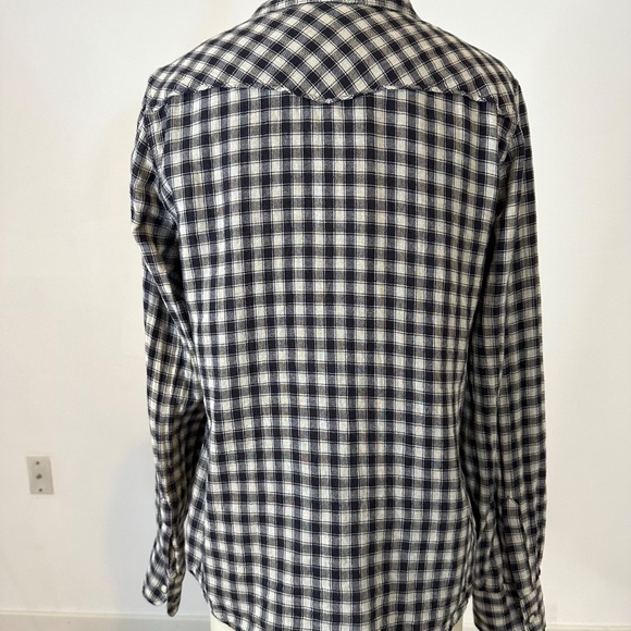 Lucky Brand Western-style check shirt size M - Picture 3 of 8